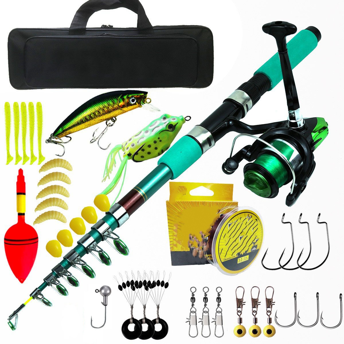 Kit de Vara de Pesca Telescópi - Reel Bag avaliação e preço